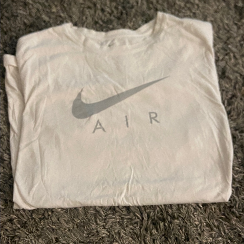 GUC Nike Air White Tee with Gray Logo